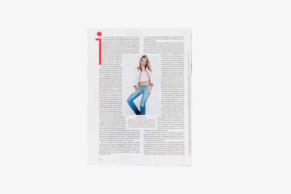 Habitual Jeans Collaboration, 2003