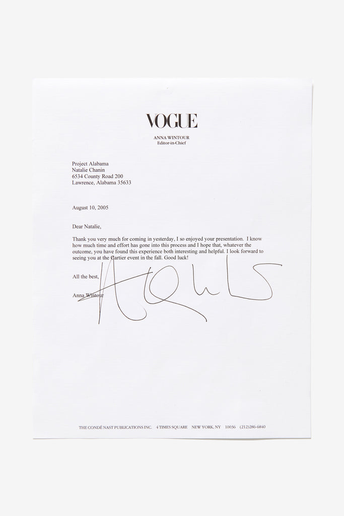 Alabama Chanin - CFDA/Vogue Fashion Fund, 2005
