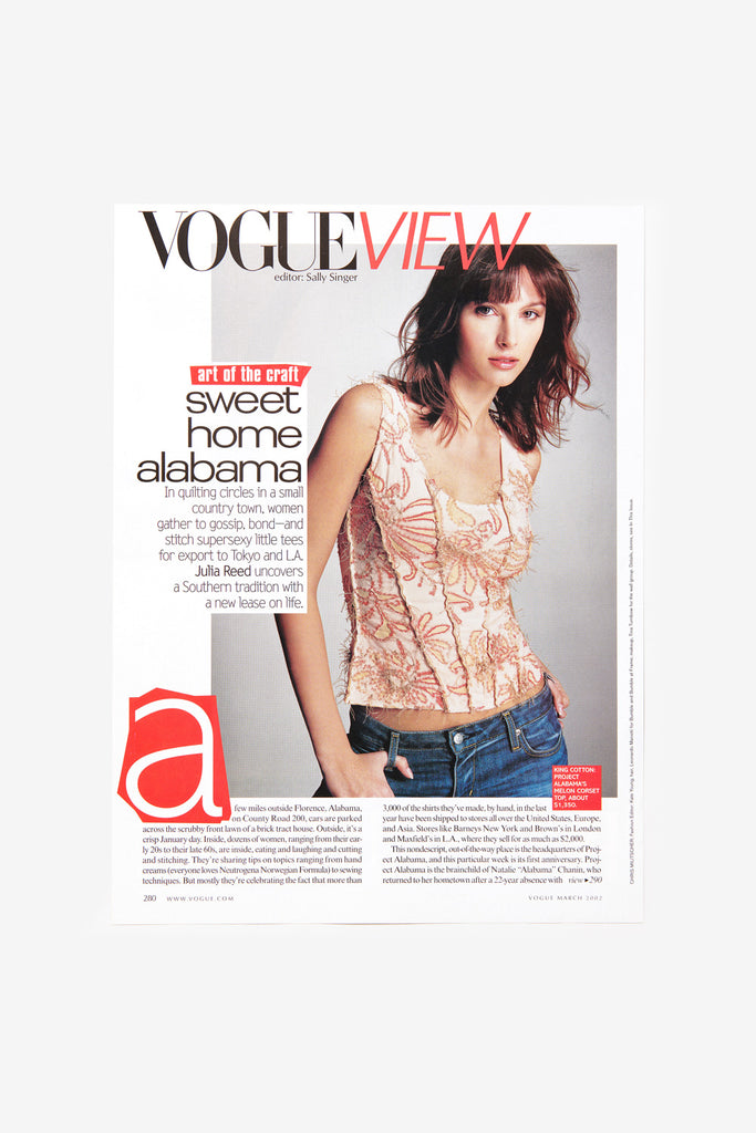 Alabama Chanin - Vogue and Julia Reed, 2002