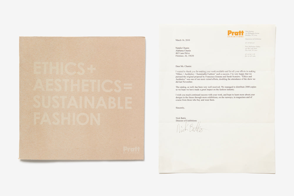 Ethics + Aesthetics = Sustainable Fashion, 2009