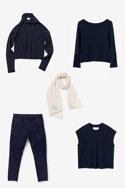 Core Club featuring the Waffle Sweatshirt, Raglan, Waffle Crew, Jogger, and Scarf.